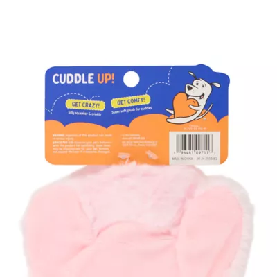Product Joyhound Crazy Comfy Flattie Pig Squeaker Crinkle Plush Dog Toy