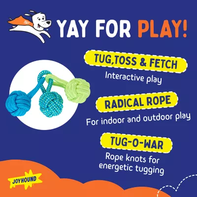 Product Joyhound Monkey Fist 3-Knott Rope Dog Toy