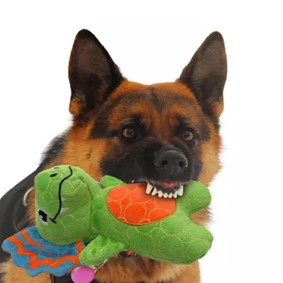 Product GMASON Dilophosaurus Squeaker Crinkle Plush Dog Toy