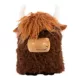 Product KONG Comfort Highland Cow Squeaker Crinkle Dog Toy
