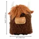 Product KONG Comfort Highland Cow Squeaker Crinkle Dog Toy