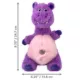 Product KONG Comfort Knots Belly Hippo Squeaker Plush Dog Toy