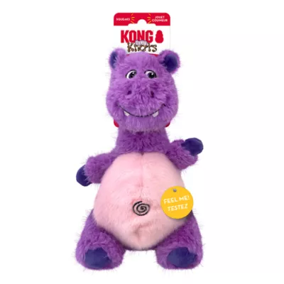 Product KONG Comfort Knots Belly Hippo Squeaker Plush Dog Toy