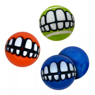 Product KONG Grinz Variety Ball Dog Toy 3-Pack
