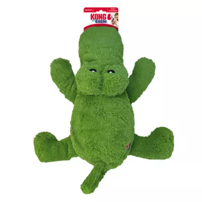 Product KONG Cozie Ali the Alligator Squeaker Plush Dog Toy
