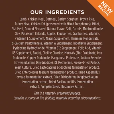 Product Instinct® Be Natural ™ All Life Stages Dry Dog Food - Lamb & Oatmeal