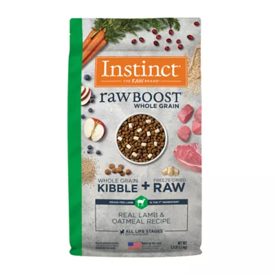 Product Instinct® Raw Boost® Whole Grain Kibble + Freeze-Dried Raw Adult Dry Dog Food - Lamb & Oatmeal