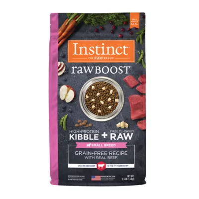 Product Instinct® Raw Boost Kibble + Freeze-Dried Raw Small Breed All Life Stage Dry Dog Food - Beef