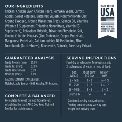 Product Instinct® Raw Meals Freeze-Dried Adult Dry Dog Food - Grain Free, Chicken