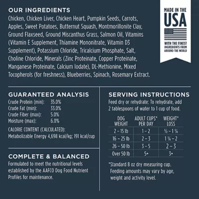 Product Instinct® Raw Meals Freeze-Dried Adult Dry Dog Food - Grain Free, Chicken