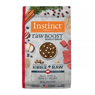 Product Instinct RawBoost Whole Grain Kibble + Freeze-Dried Raw All Life Stage Dry Dog Food - Beef & Barley