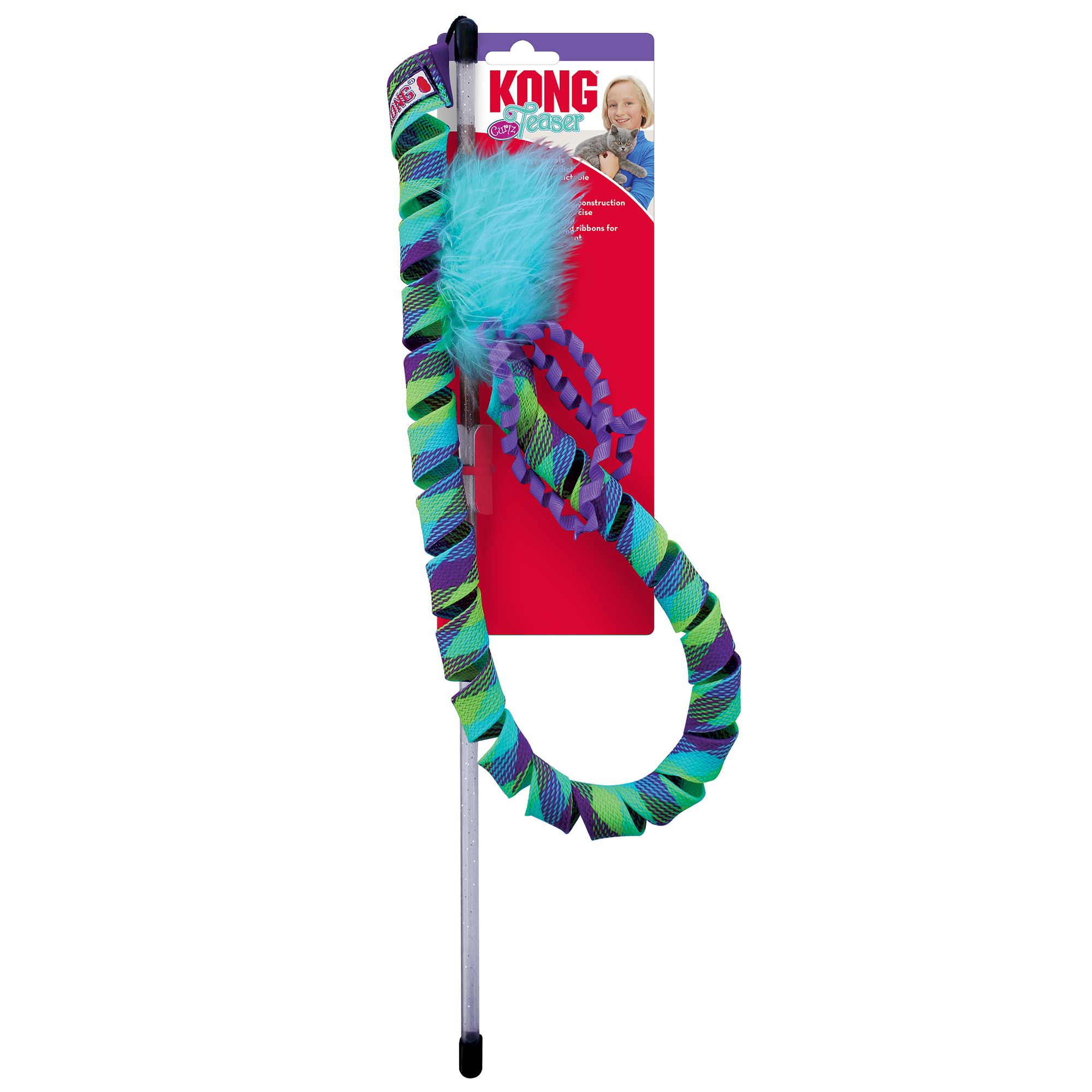 KONG Teaser Curlz Cat Toy - thumbnail 4