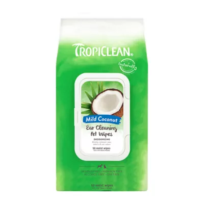 Product TropiClean Dog & Cat Ear Wipes
