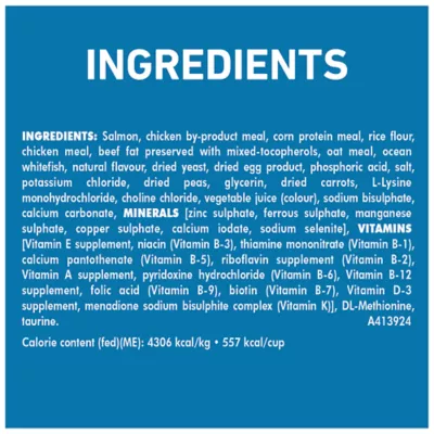Product Purina ONE Dry Cat Food +Plus Tailored Formulas - Salmon and Ocean Whitefish, 1.8 kg