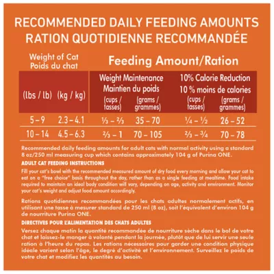Product Purina ONE Dry Cat Food Plus High Protein - Chicken Formula, 1.8 kg