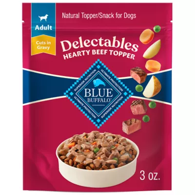 Product Blue Buffalo Delectables Cuts in Gravy Adult Dog Food Topper - Beef, 3 oz
