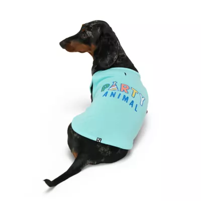 Product Hotel Doggy Birthday Theme "Party Animal" Dog Tank Top - Blue