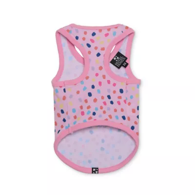 Product Hotel Doggy Birthday Theme "Happy Barkday" Dog Tank Top - Pink