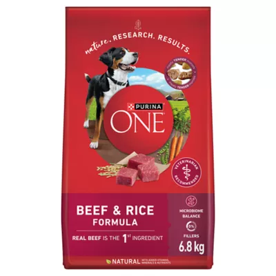 Product Purina ONE Dry Dog Food - Beef & Rice Formula, 6.8 kg