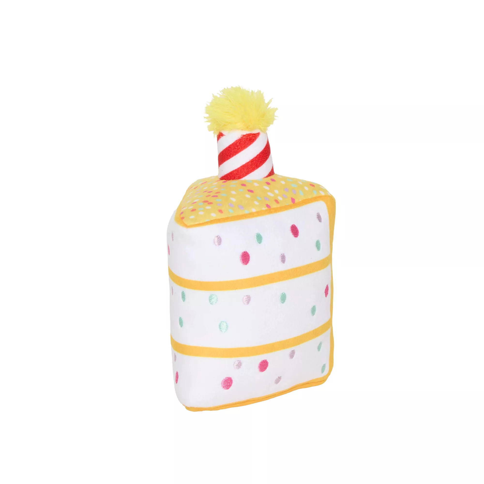 Hotel Doggy Birthday Theme Confetti Birthday Cake Plush Dog Toy