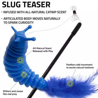 Product Playology® Slug Teaser Cat Toy