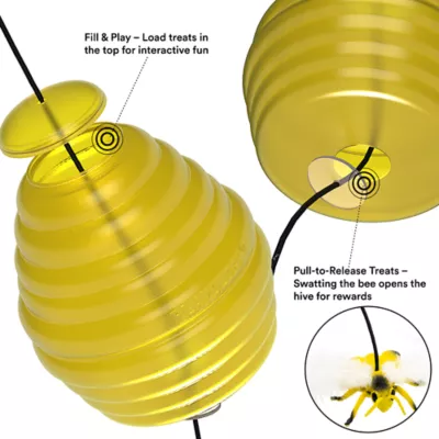Product Playology® Beehive Treat Dispenser Cat Toy