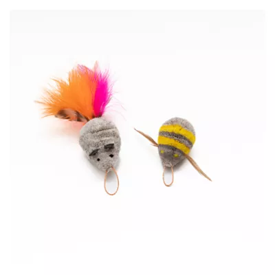 Product Cat Lures Bumble Bee & Mouse Attachement Cat Toy, 2PK