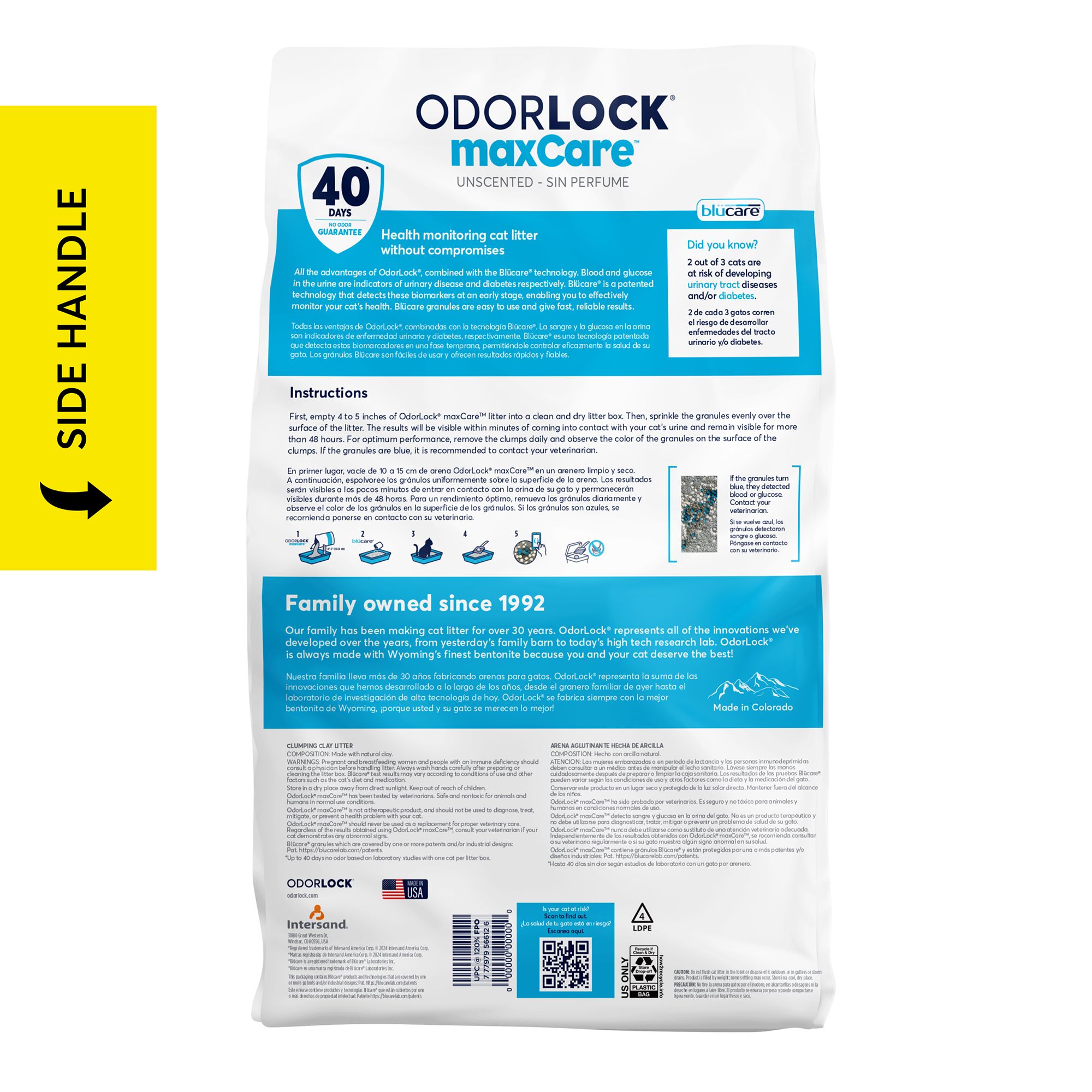 OdorLock Max Care Clumping Clay Cat Litter - 25Lb - thumbnail 7