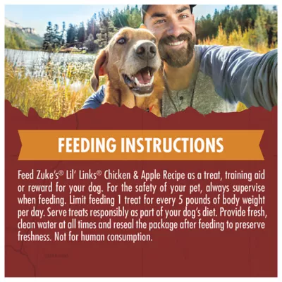 Zuke's Lil' Links Chicken and Apple Recipe Training Dog Treats - Image 9