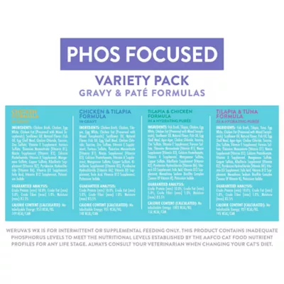 Weruva WX Adult Cat Wet Food - Phos Focused, Variety Pack, 12 Count, 66 Oz - Image 3