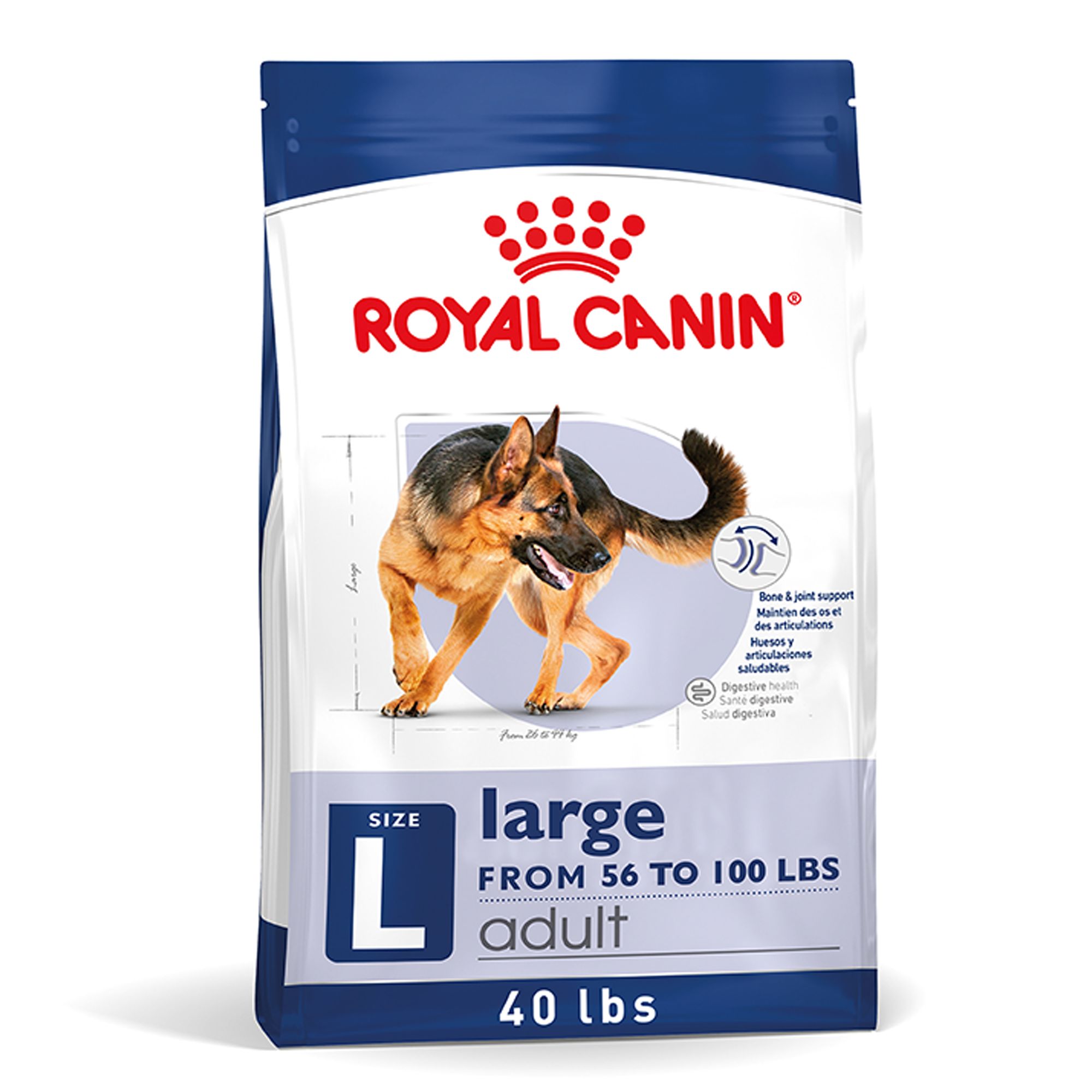 Royal Canin Size Health Nutrition Large Adult Dry Dog Food – 30 Lb, Chicken, USA Made, Exp 25/2026
