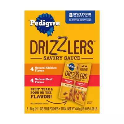 Product Pedigree Drizzler Dog Topper Variety Pack 8 Count 8.8 OZ