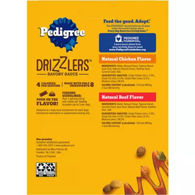 Product Pedigree Drizzler Dog Topper Variety Pack 8 Count 8.8 OZ