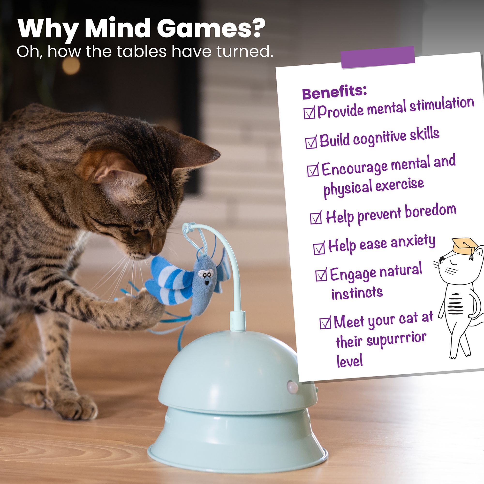 Catstages Flutter Topper Interactive Cat Toy - thumbnail 6