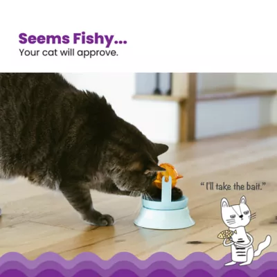 Product Catstages Spinning Fish Topper Interactive Treat-Dispensing Cat Toy