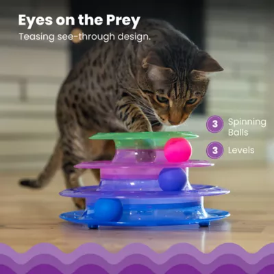 Product Catstages Tower of Tracks Interactive 3-Tier Track Cat Toy