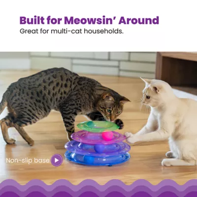 Product Catstages Tower of Tracks Interactive 3-Tier Track Cat Toy