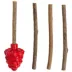 Catstages Dental Raspberry Teether with Silvervine Sticks Cat Toy image thumbnail 1