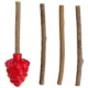 Product Catstages Dental Raspberry Teether with Silvervine Sticks Cat Toy