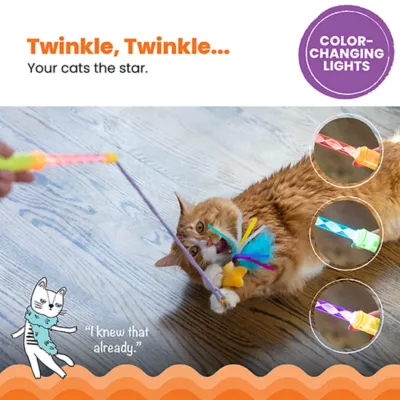 Product Catstages Twinkle Star Light Up Cat Wand