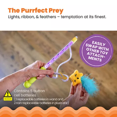 Product Catstages Twinkle Star Light Up Cat Wand