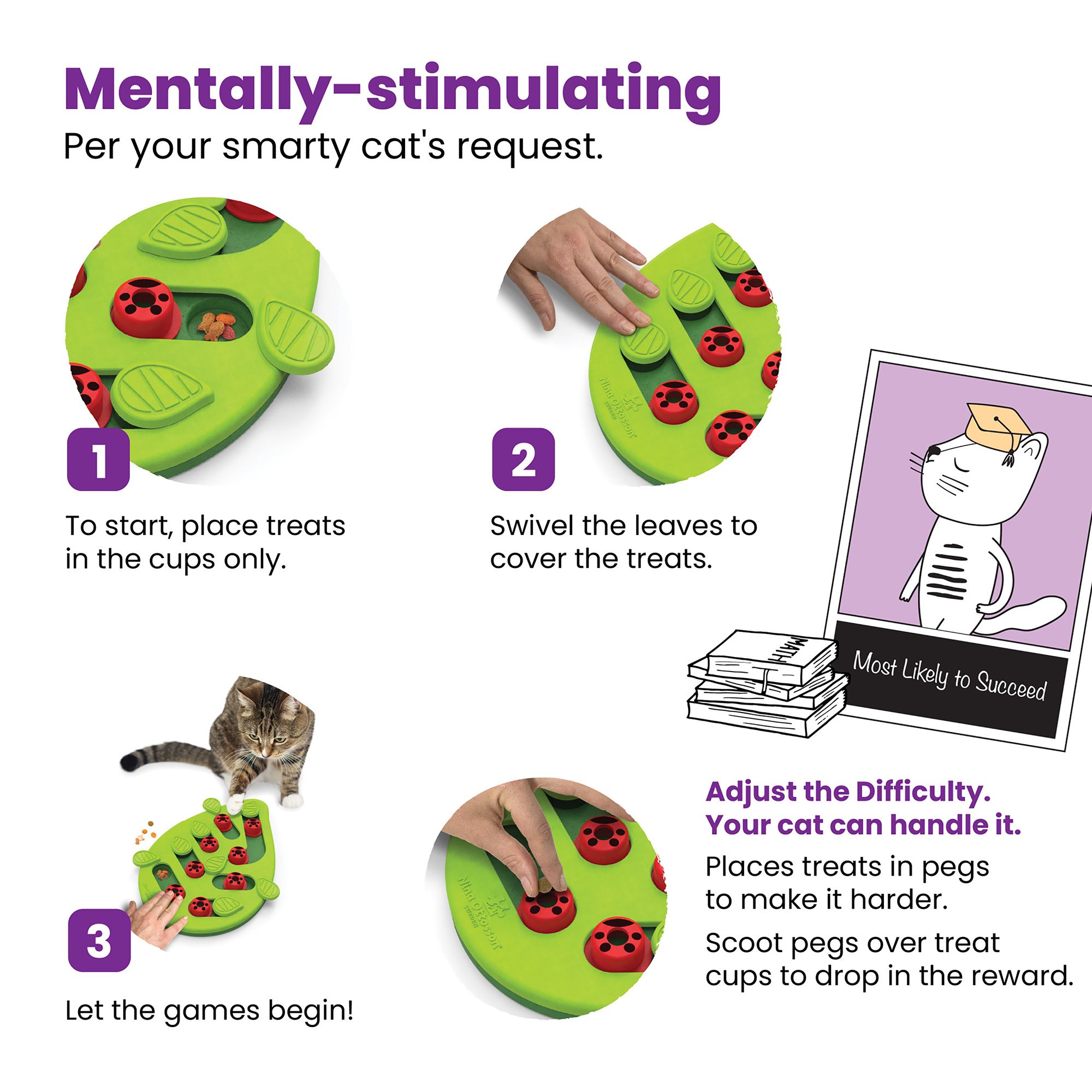 Catstages Nina Ottosson Buggin Out Puzzle Cat Toy - thumbnail 6