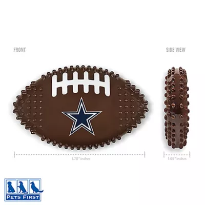 Product Dallas Cowboys Hard Nylon Football Dog Chew Toy