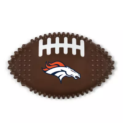 Product Denver Broncos Hard Nylon Football Dog Chew Toy