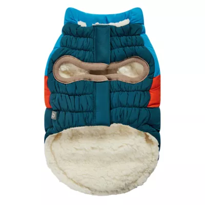 GF PET Elasto-Fit Color Block Puffer - Dark Teal - Image 4