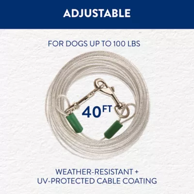 Top Paw® Reflective Dog Tie Out - Image 3