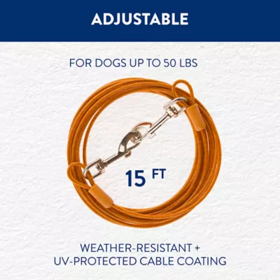 Top Paw® Reflective Dog Tie Out - Image 3
