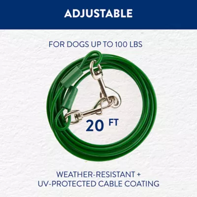 Top Paw® Reflective Dog Tie Out - Image 3