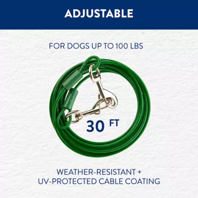 Top Paw® Reflective Dog Tie Out - Image 3