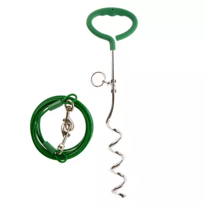 Top Paw® Easy Grab Stake Dog Tie Out - Image 1